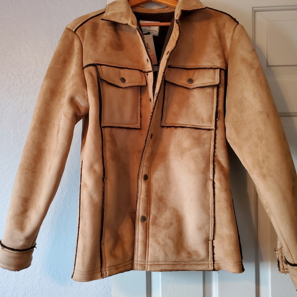 Mens leather jacket, size L